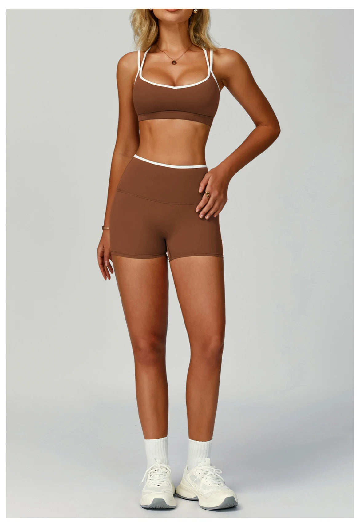 Gym Tracksuit Yoga Set 2 Pieces Workout Outfits Fitness Sportswear High Waist Leggings Sports Bra Athletic Wear Women Clothes