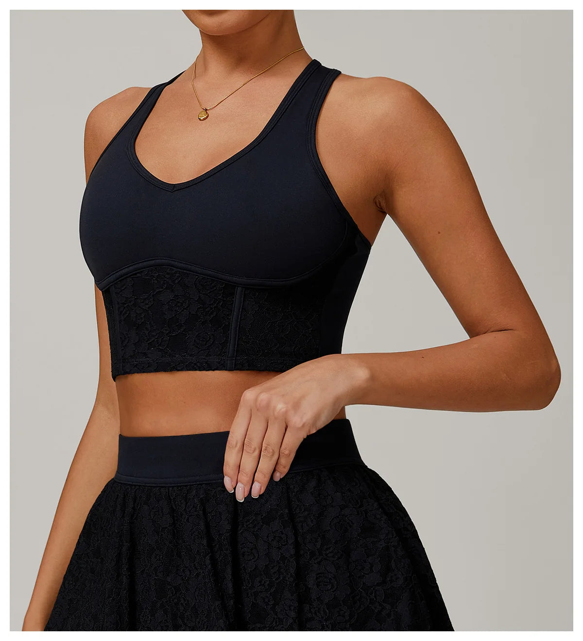 Women Sports Bra Lace Top Push Up Fitness Yoga Underwear Sport Tops For Women Breathable Running Vest Bralette Gym Wear Female