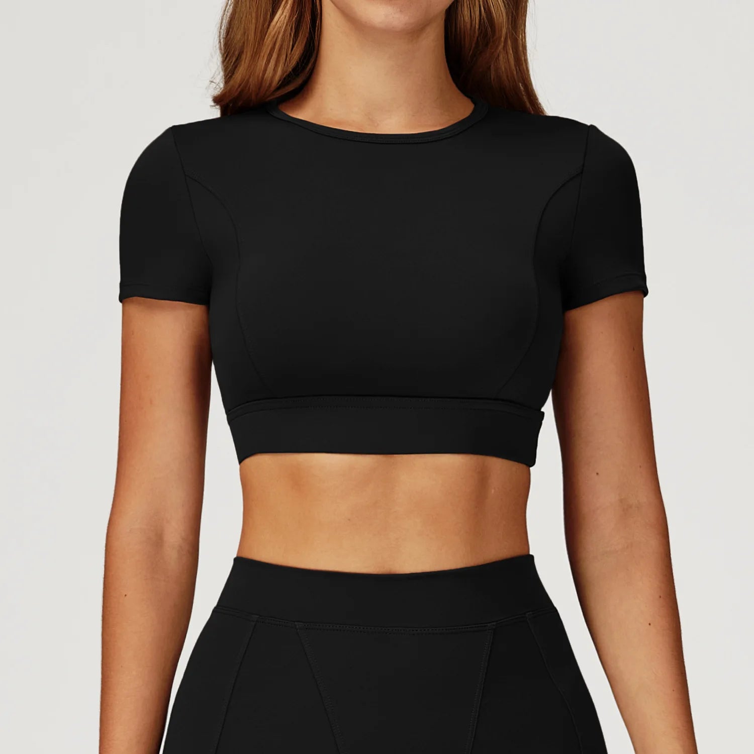 Women Yoga Top Workout Sport T Shirts Fitness Clothes Short Sleeve Push Up Yoga Shirt Gym Top Running Active Wear Sport Top