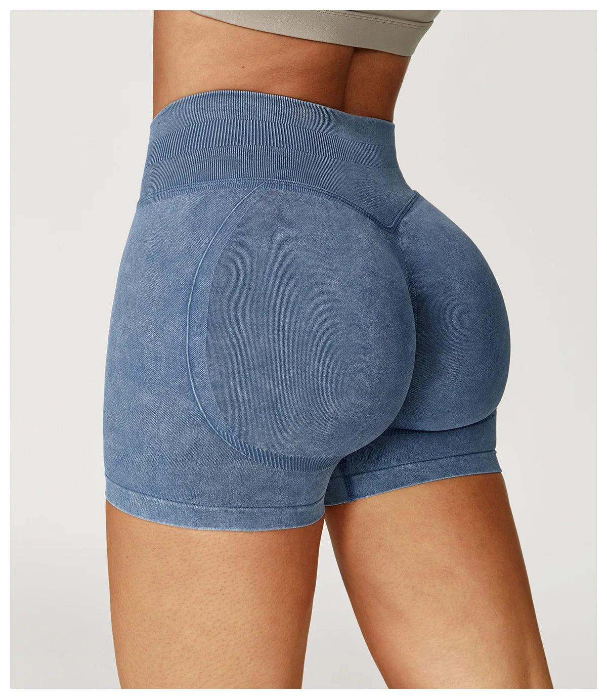 Sand Washed Yoga Shorts Women Yoga Shorts High Waist Workout Shorts Fitness Yoga Lift Butt Fitness Yoga Gym Running Short Pants