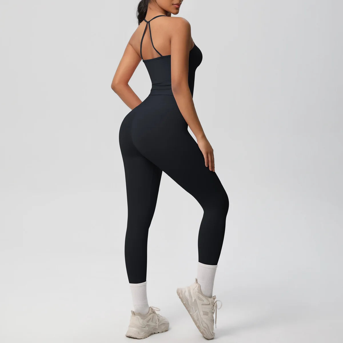 Yoga Outfits Women Tracksuit Fitness Suit Training Sleeveless Sport Gym Set Workout Overalls Sports Underwear Sportswear