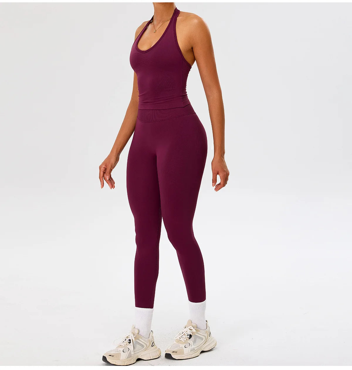 Seamless Gym Top Women Sports Bra Running Neck Hanging Yoga Bra Breathable Sports Underwear Women Push Up Fitness Workout Tops