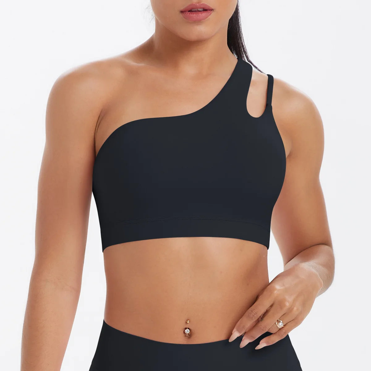 Sports Bra Women Push Up Fitness Bras One Shoulder Underwear Shockproof Yoga Bra Workout Bra Yoga Running Bra Sexy Vest