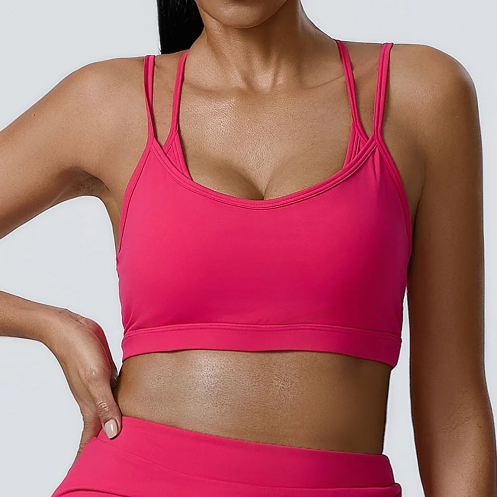Women Fitness Underwear Yoga Bras Beautiful Back Sports Bras Top Women Bra Sexy Breathable For Women Gym High Strength Bra