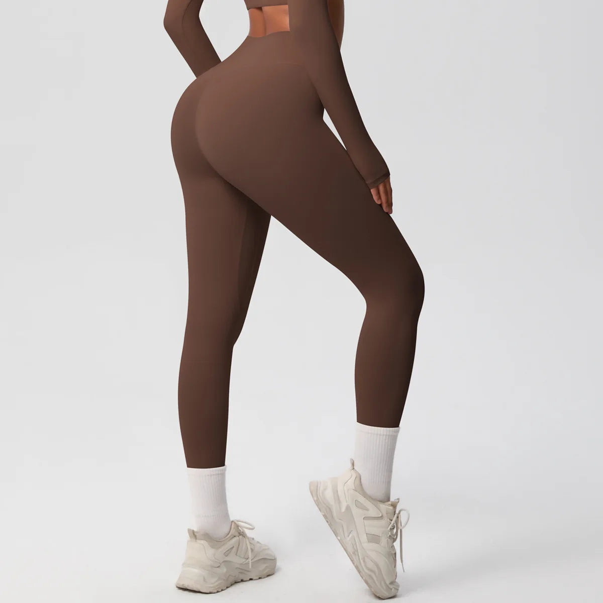 Leggings Female High Elastic Seamless Tights High Waist Butt Lift Sexy Fitness Pants Knit Slim Gym Running Yoga Leggings