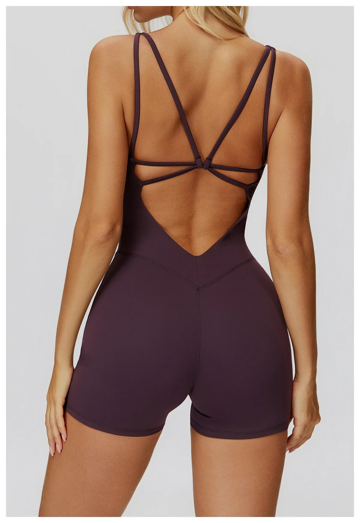 Jumpsuit Women's Short Tracksuit Yoga Set One-Piece Sportswear Push Up Gym Workout Clothes Fitness Stretch Bodysuit Yoga Suit