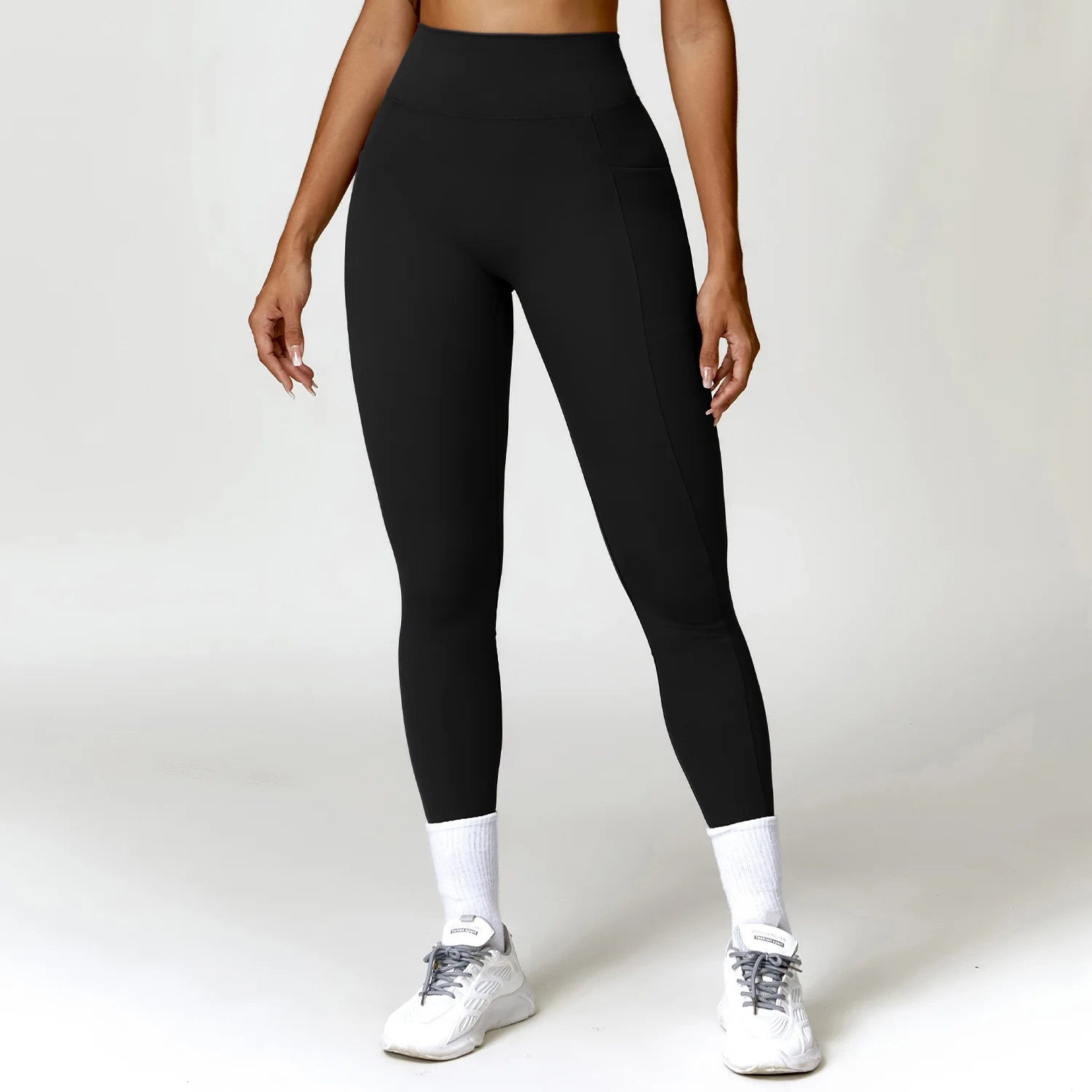 V-shaped Back Leggings Fitness Women Sport Leggings High Waist Elastic Solid Yoga Pants Gym Jogging Push Up Slim Pants Female