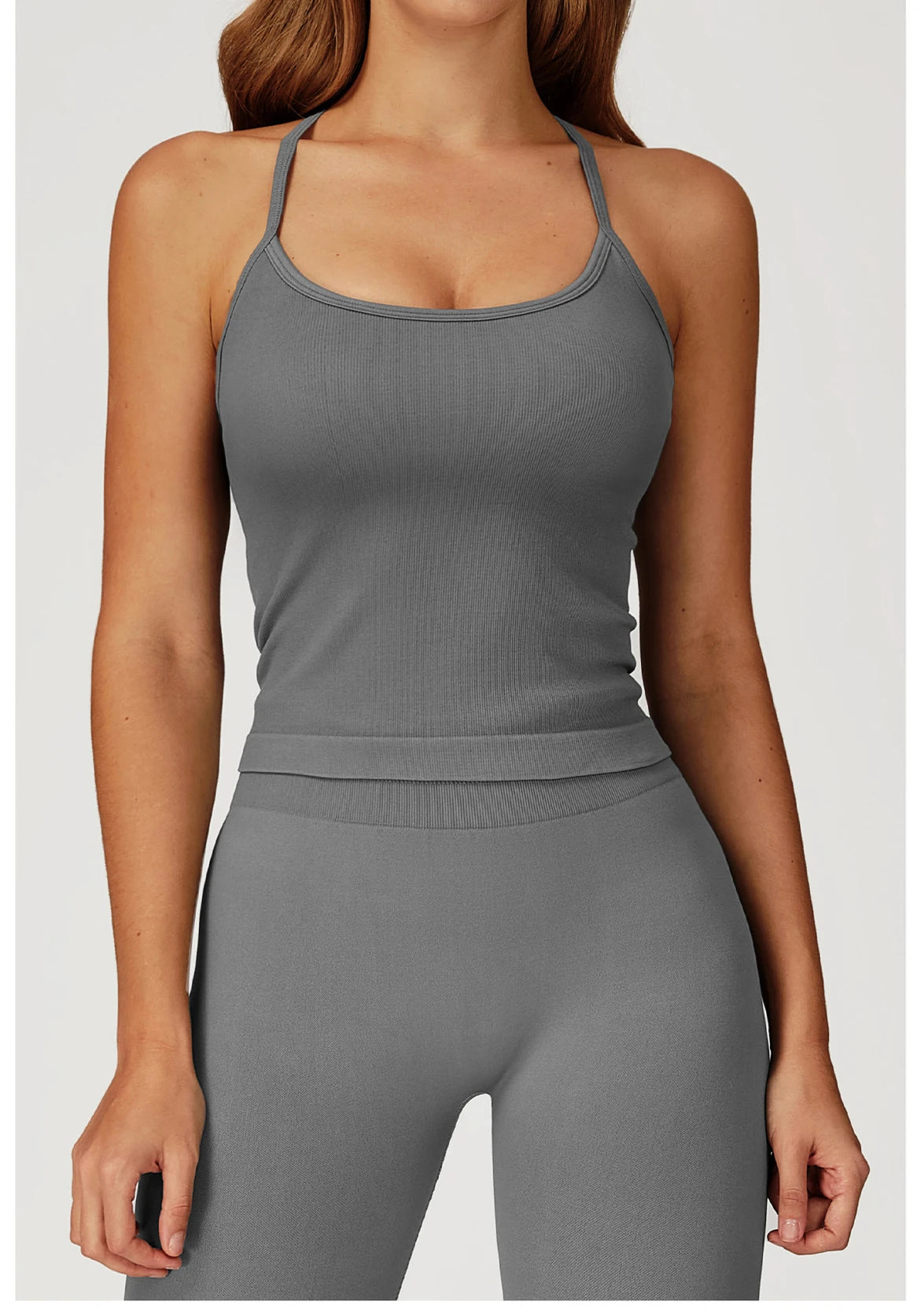 Seamless Fitness Bra Women Cross Back Yoga Sports Bra Breathable Shock Proof Gym Workout Push Up Top Yoga Running Sports Vest