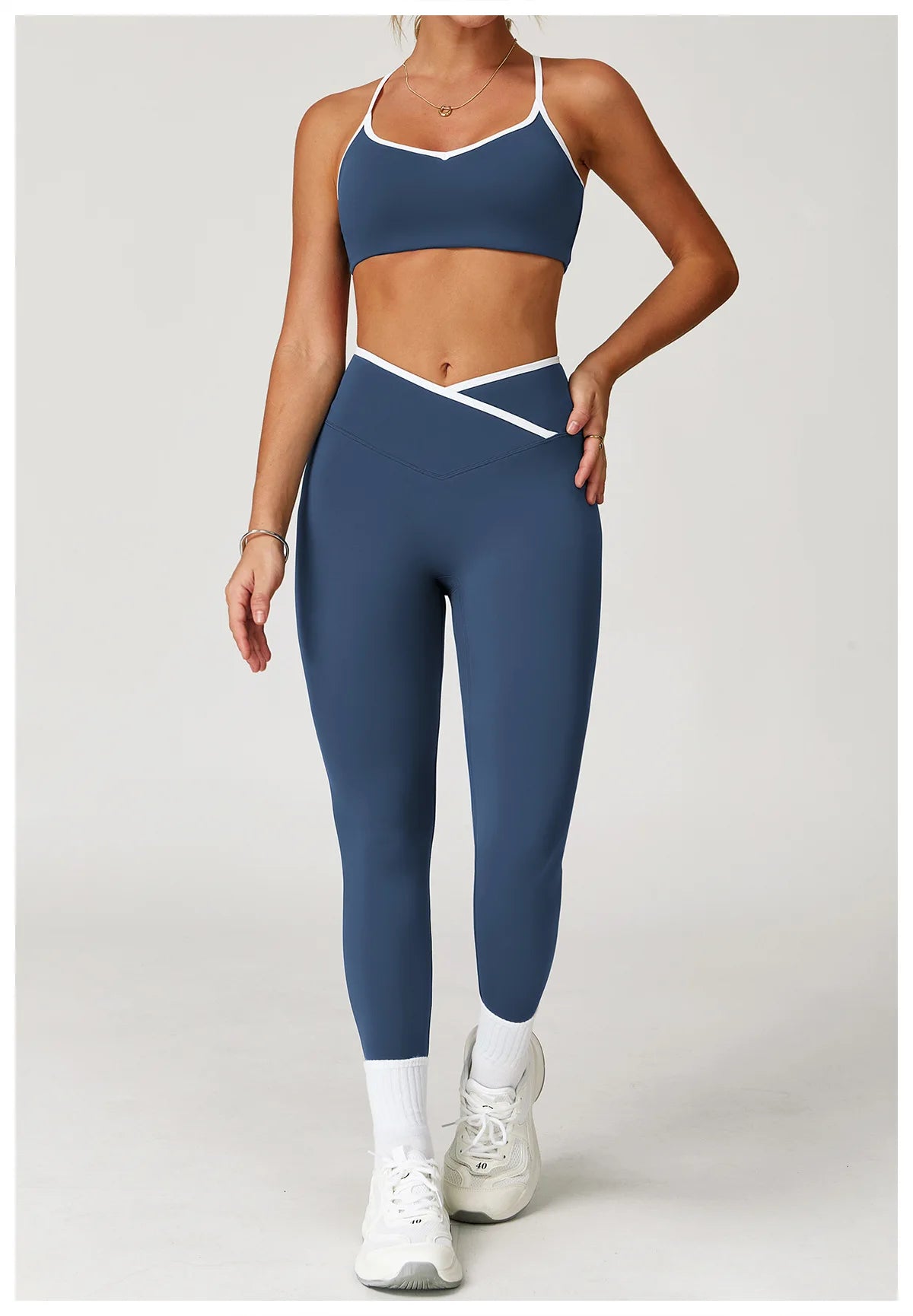 Women's Clothes Yoga Set 2 Pieces Workout Tracksuit Sportswear Gym Clothing High Waist Bell-bottoms Sexy Fitness Bta Sports Suit