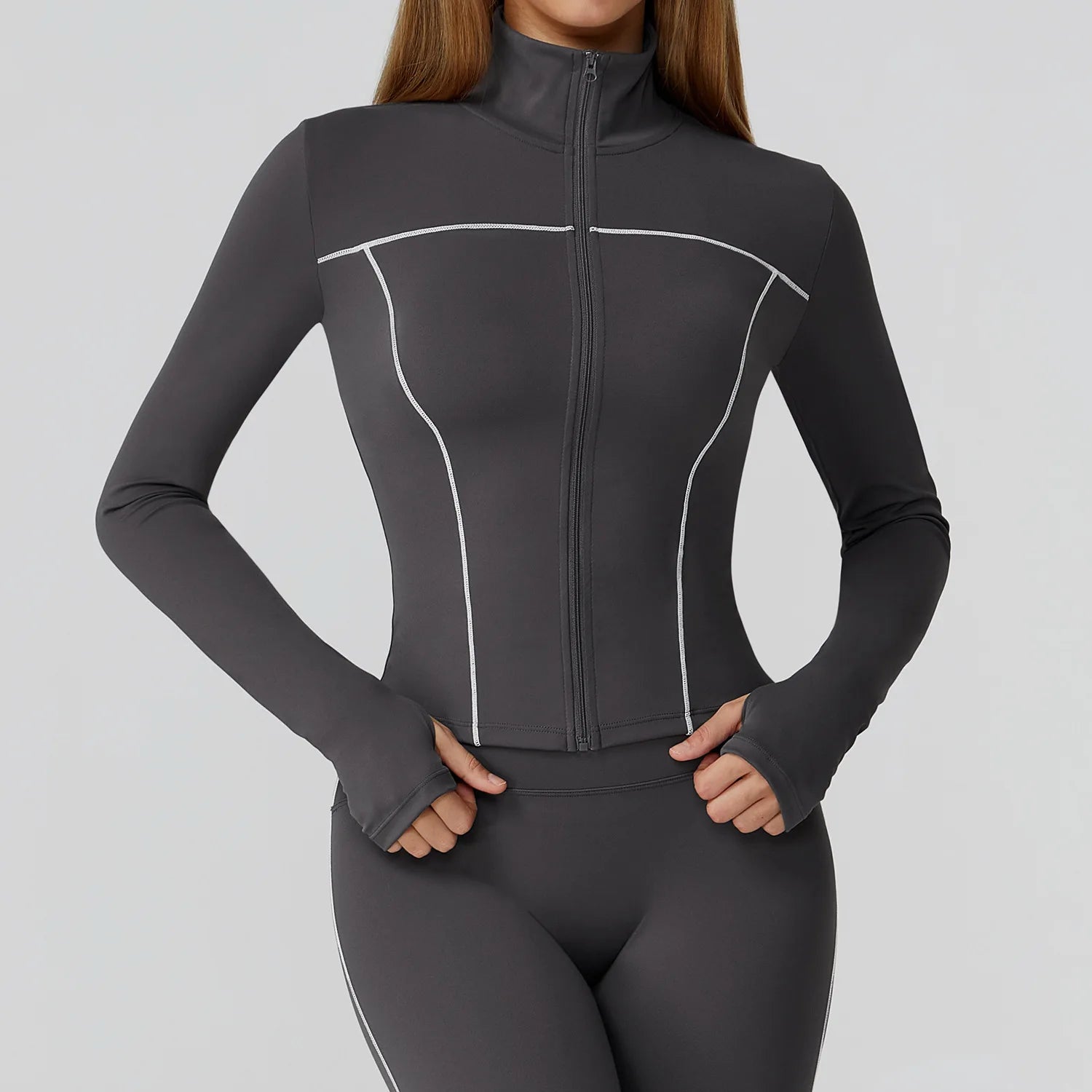 Yoga Clothes Women Sport Jacket Running Long Sleeve Shirt Sports Jackets Top Workout Coat Gym Training Clothing Workout Yoga Top