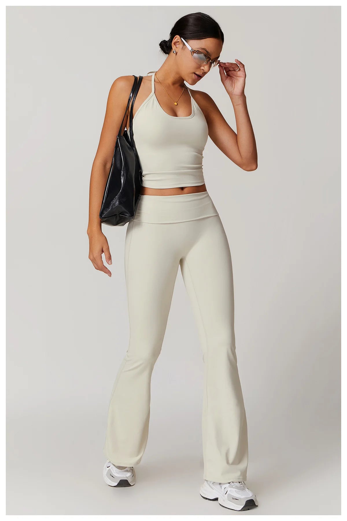 Yoga Pants Gym Leggings Women Bell-bottoms High Waist Push Up Sport Tights Running Cycling Fitness Workout Leggings Gym Clothing