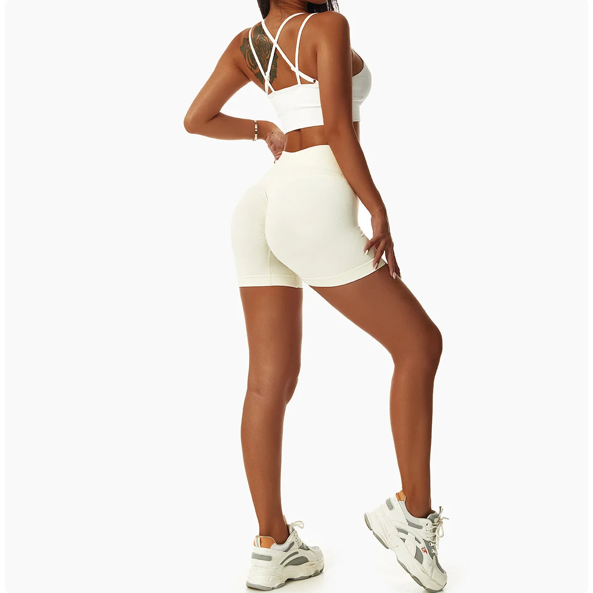 Summer Seamless Yoga Shorts High Waist Elasticity Sports Leggings Women Breathable Cycling Shorts Buttock Lift Gym Shorts Women
