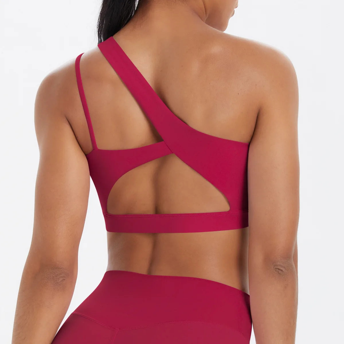 Sports Bra Women Push Up Fitness Bras One Shoulder Underwear Shockproof Yoga Bra Workout Bra Yoga Running Bra Sexy Vest