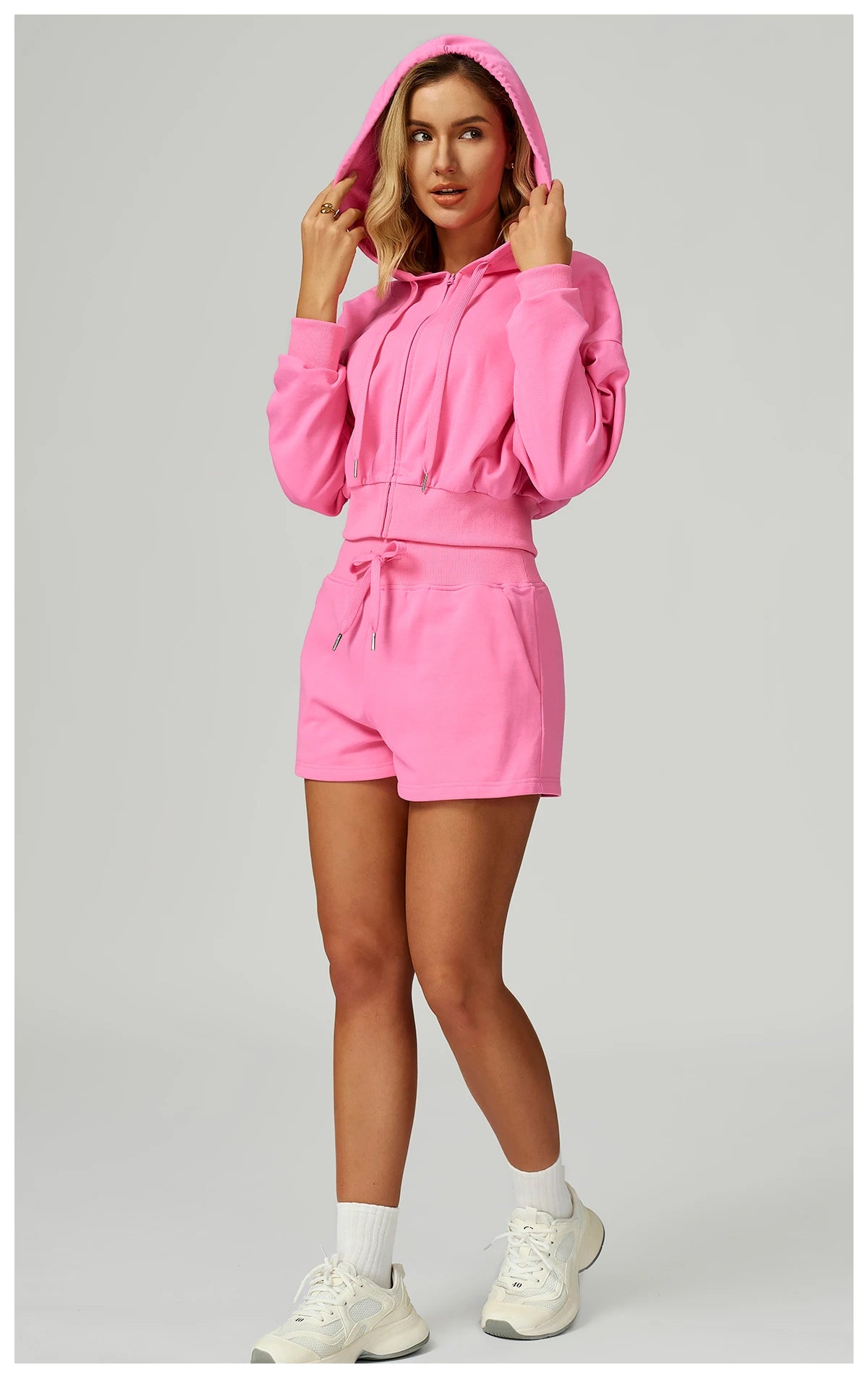 Winter High Waisted Sports Shorts Women's Pocket Drawstring Yoga Shorts Outdoor Sports Shorts Casual Versatile Running Shorts