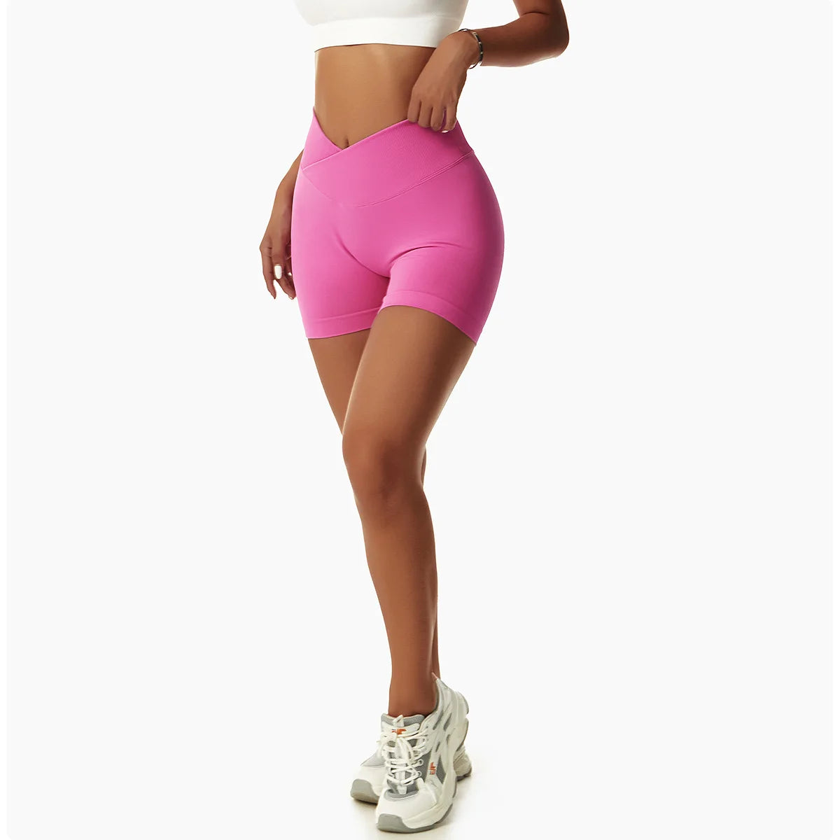 Summer Seamless Yoga Shorts High Waist Elasticity Sports Leggings Women Breathable Cycling Shorts Buttock Lift Gym Shorts Women