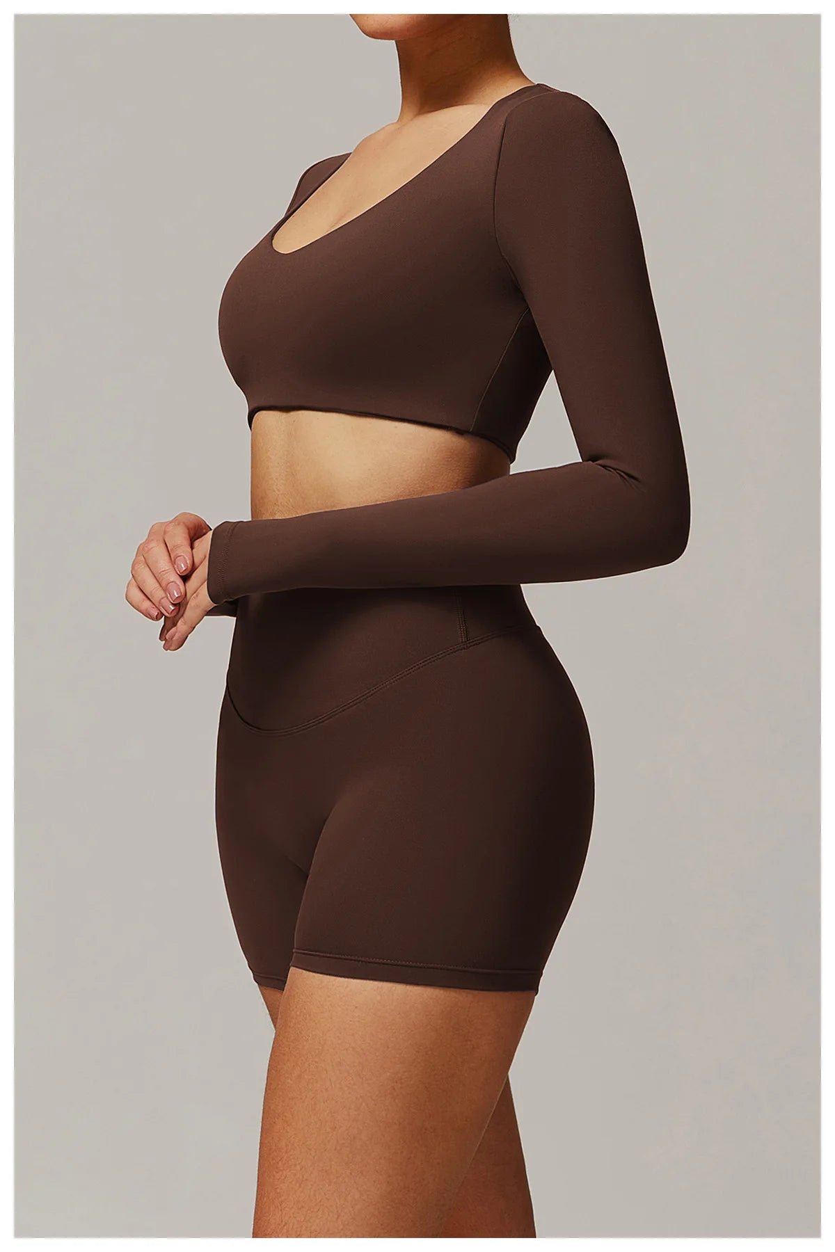Yoga Shirts For Women Crop Top Long Sleeve Fitness Running Women Gym Clothes Workout Dry Fit Breathable High Elastic Sports Tops