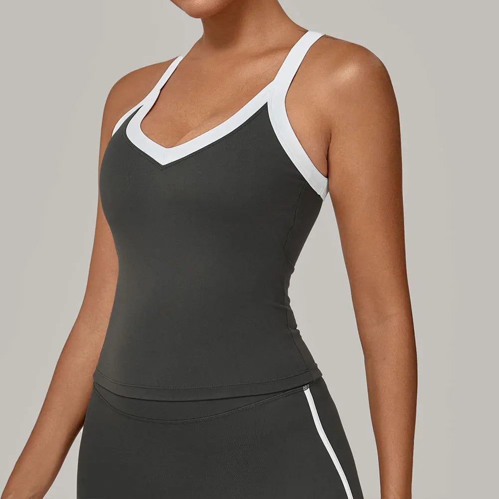 Women Yoga Sports Underwear Breathable Shock Proof Gym Workout Fitness Push Up Top High Support Yoga Running Active Vest Bra