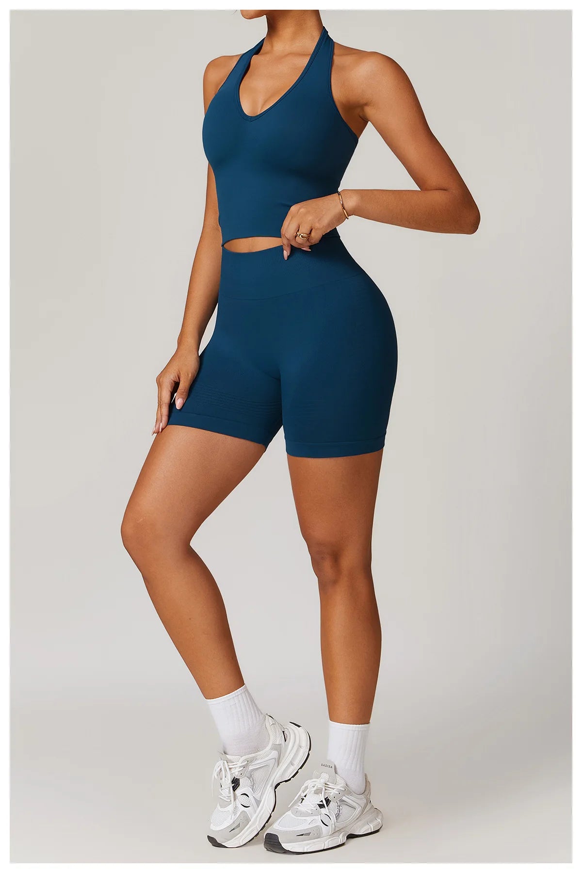 Seamless Women Yoga Shorts High Waist Workout Shorts Fitness Yoga Lift Butt Fitness Ladies Yoga Tights Gym Running Short Pants