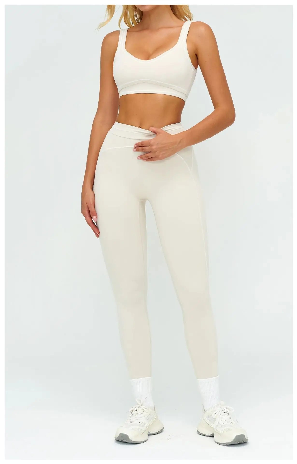 Women's Tracksuit Yoga Set 2PCS Sport Suit Gym Wear Workout Clothes Gym Outfits High Waist Legging Fitness Bra Set Sports Suits