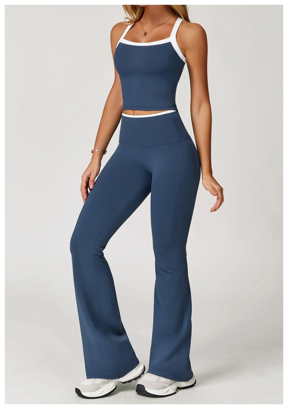 Flare Leggings Yoga Women High Waist Wide Leg Yoga Pants Impact Gym Sports Slim Flared Tights Pants Control Tummy Dance Trousers