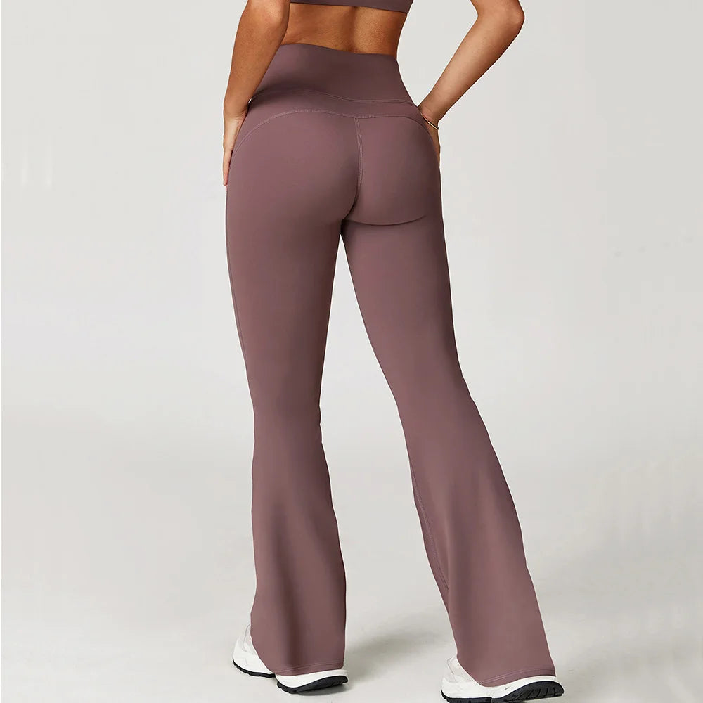 Impact Leggings Women Yoga Bell Bottoms Sports Yoga Pants Gym Clothes Fitness Workout Wear Tights Wide Leg Pants Flared Leggings