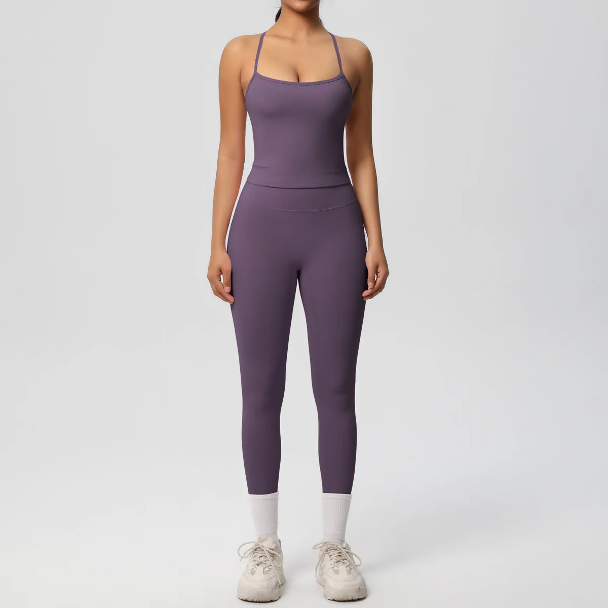 Yoga Outfits Women Tracksuit Fitness Suit Training Sleeveless Sport Gym Set Workout Overalls Sports Underwear Sportswear