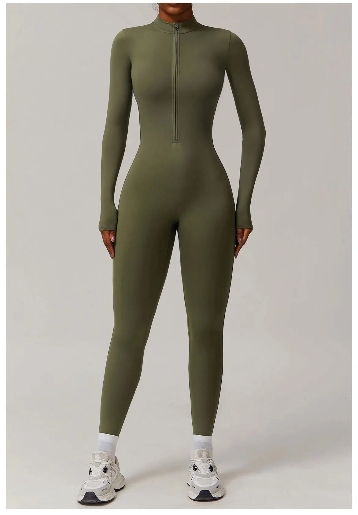 Winter Zipper Workout Jumpsuit Sports Overalls Women Gym Clothing Running Fitness Suit Gym Tracksuit Push Up Sportswear Yoga Set