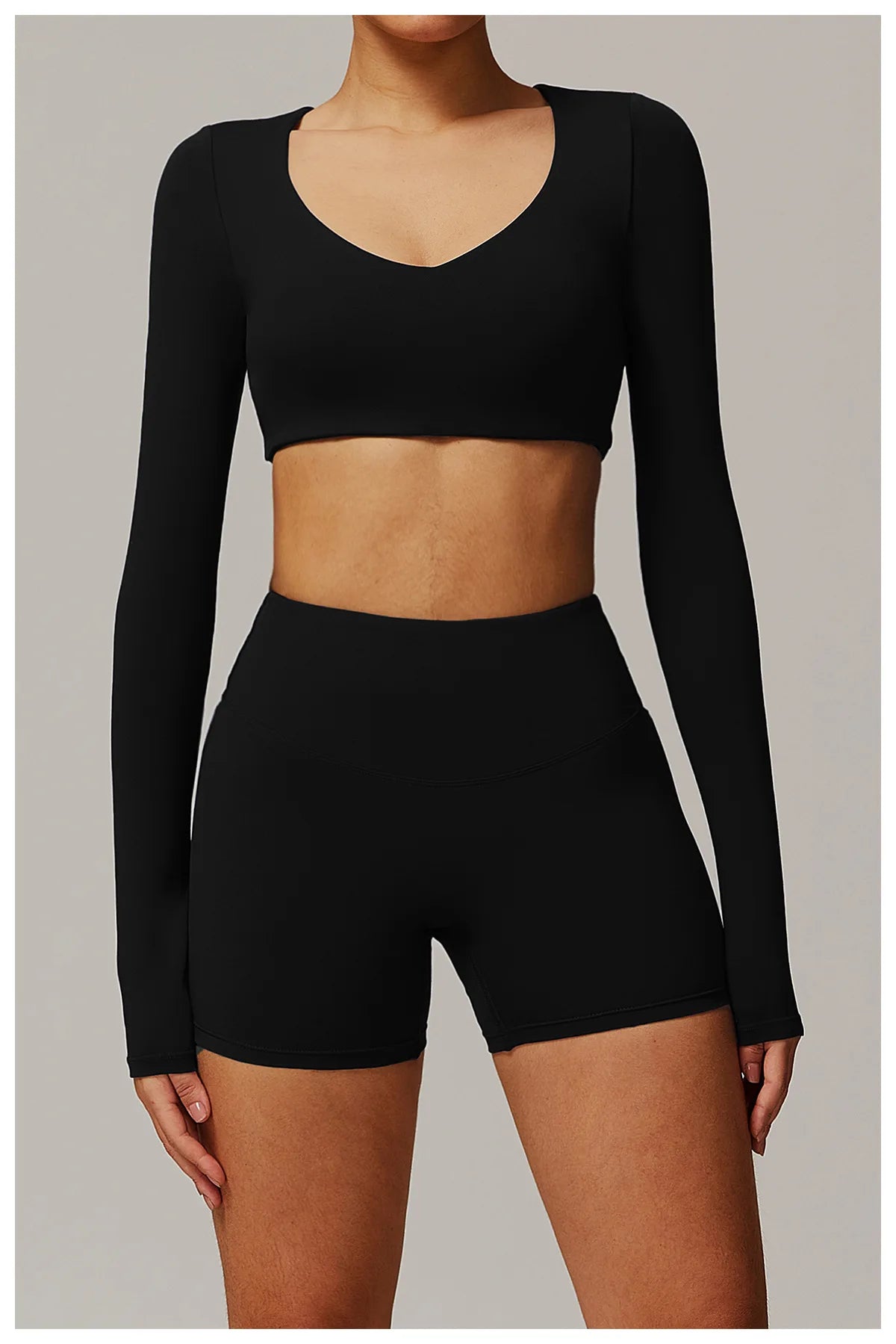 Yoga Shirts For Women Crop Top Long Sleeve Fitness Running Women Gym Clothes Workout Dry Fit Breathable High Elastic Sports Tops