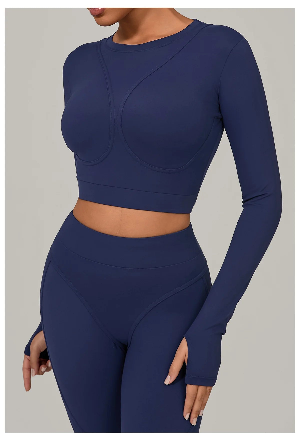 Women Yoga Shirts Crop Top Fitness Long Sleeves Push Up Shirts Women Yoga Sports Gym Clothes Running Quick-drying Workout Tops