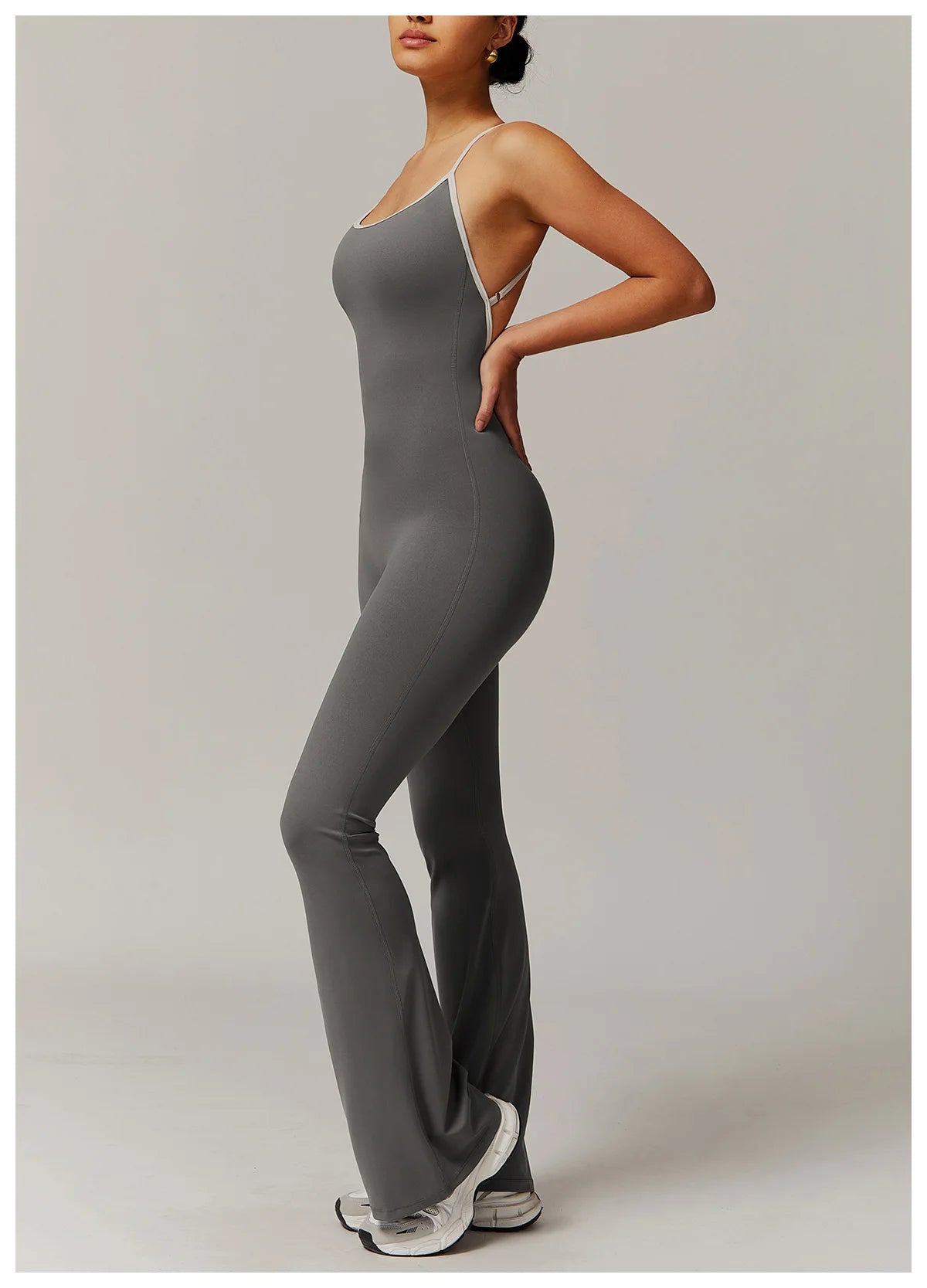 Sexy Back V Jumpsuit Gym Set Women Training Yoga Suit Sportswear Women Sports Jumpsuit Fitness Rompers Stretch Workout Bodysuits