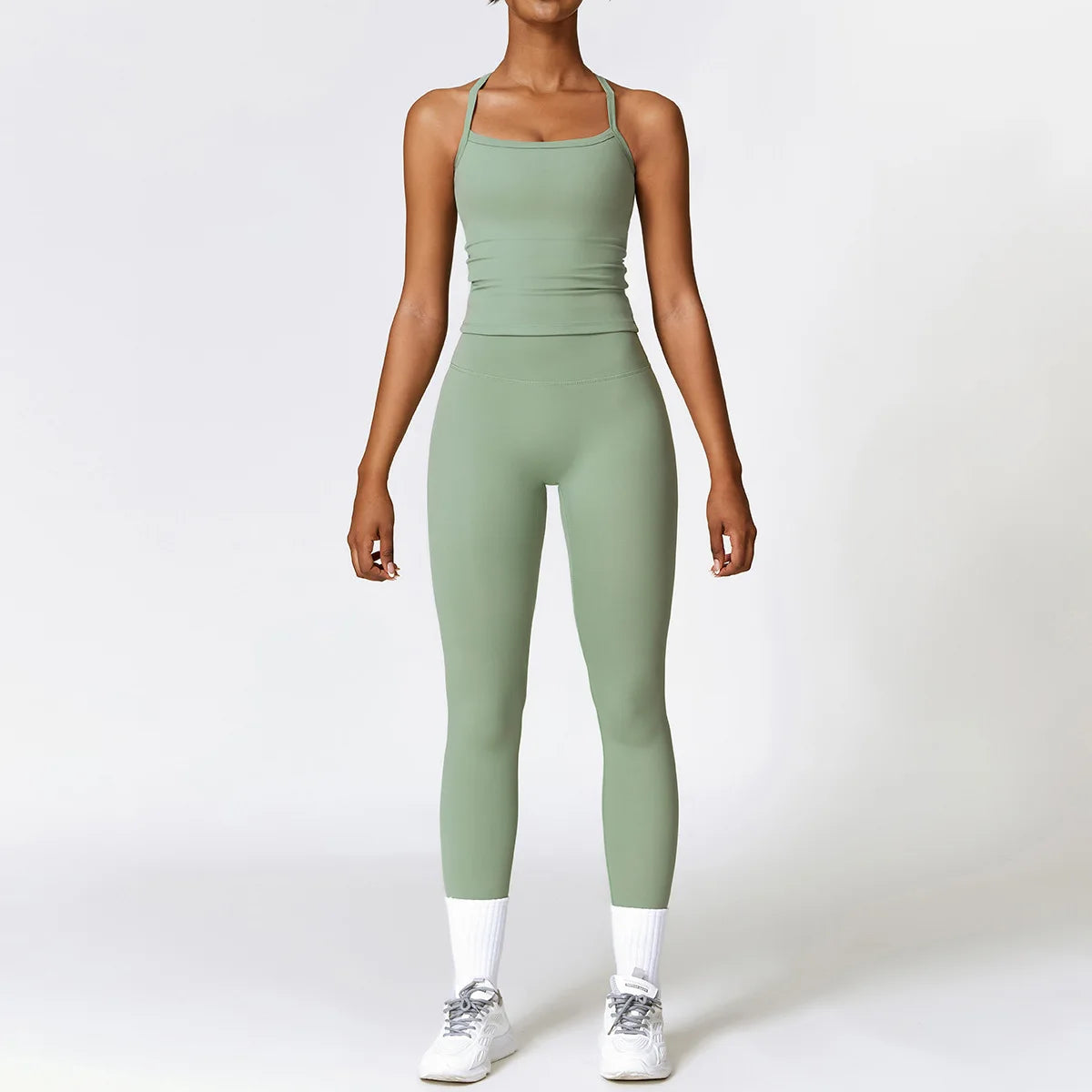 2/3PCS Yoga Set Women Workout Set Seamless Sportswear Gym Clothing Fitness Long Sleeve Crop Top High Waist Leggings Sports Suits