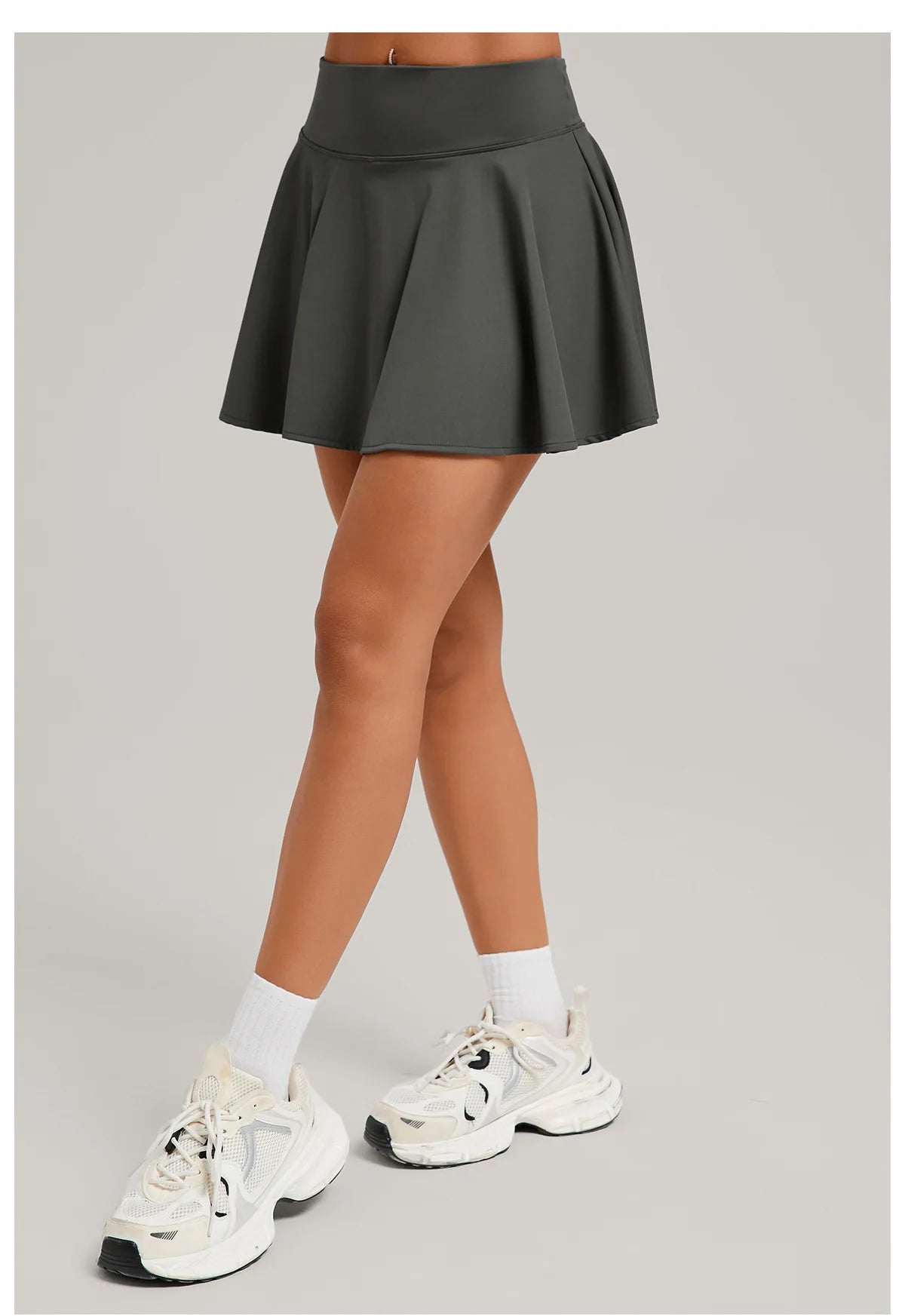 High Waisted Tennis Mini Skirt Women's Tennis Yoga Golf Sports Belt Safety Pants Pocket Comfortable and Breathable Sports Skirt