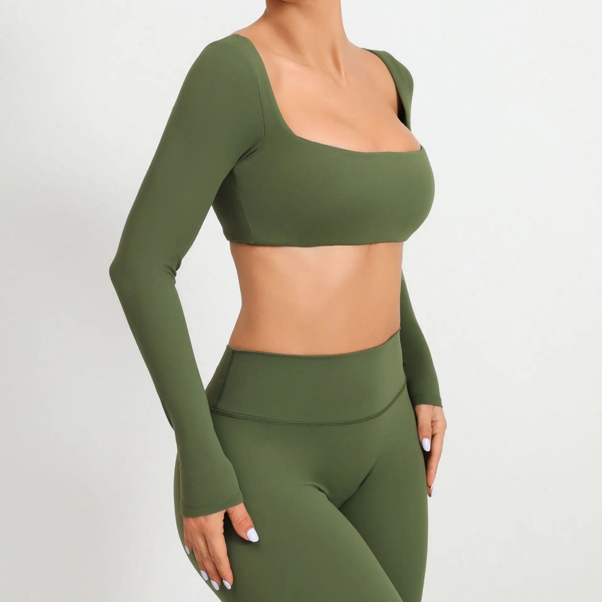 New Sport Shirt Women Clothes Sportswear Long Sleeve T-shirt for Fitness Yoga Wear Ladies Crop Top Gym Workout Top with Cups