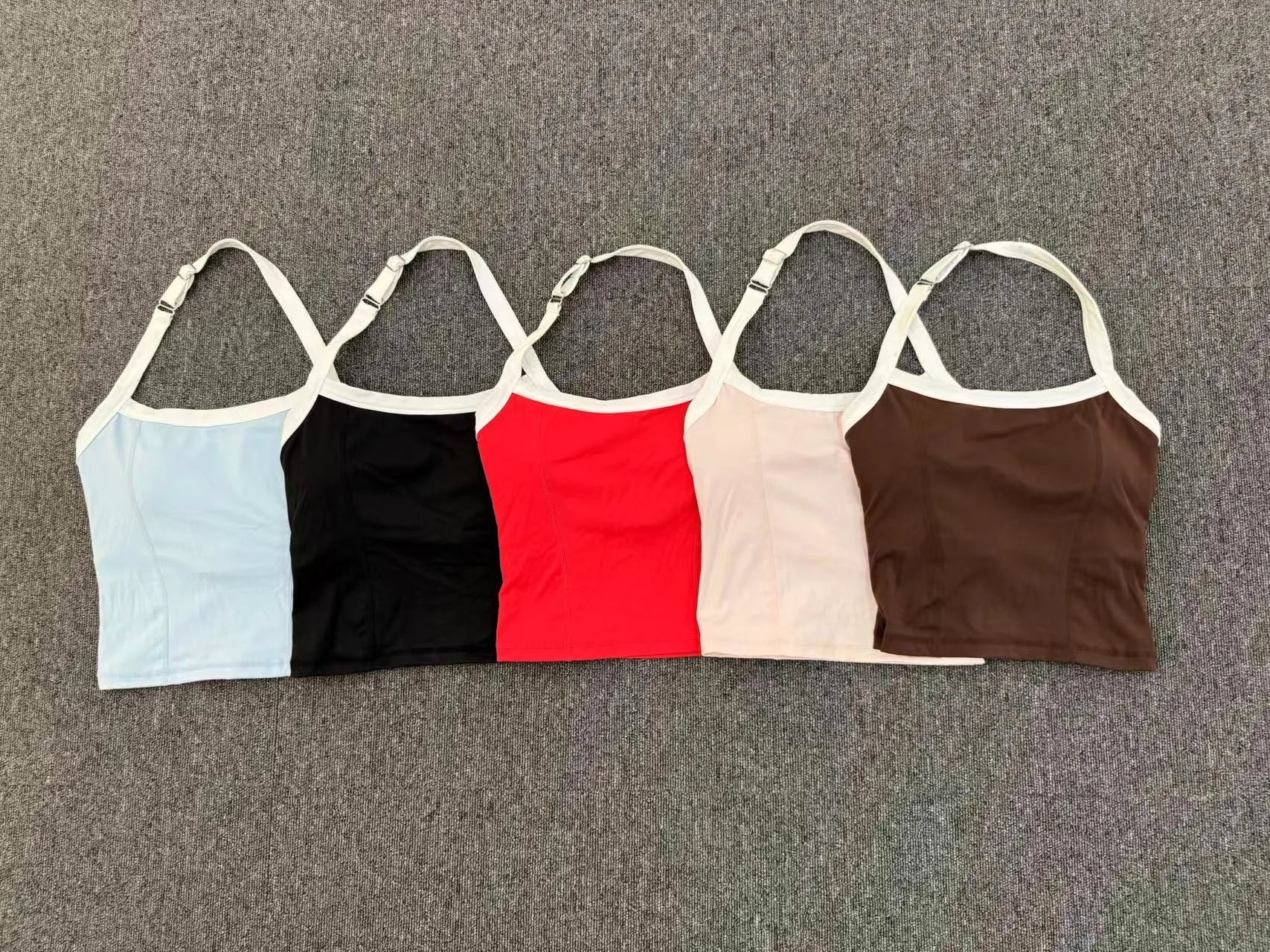 Women Sports Bra Hanging Neck Top Push Up Fitness Yoga Bra Color Blocked Underwear Gym Sport Tops Women Running Vest Bralette