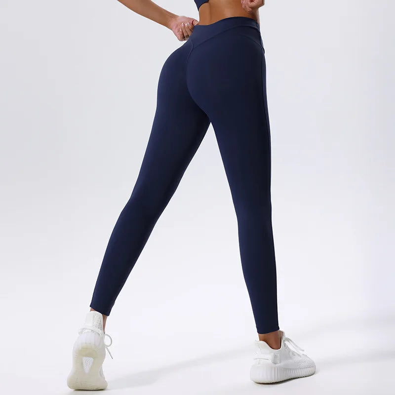 Yoga Leggings Women Fitness Leggings Running Cycling Pants Breathable Push Up Sports Leggings High Waist Workout Gym Clothing