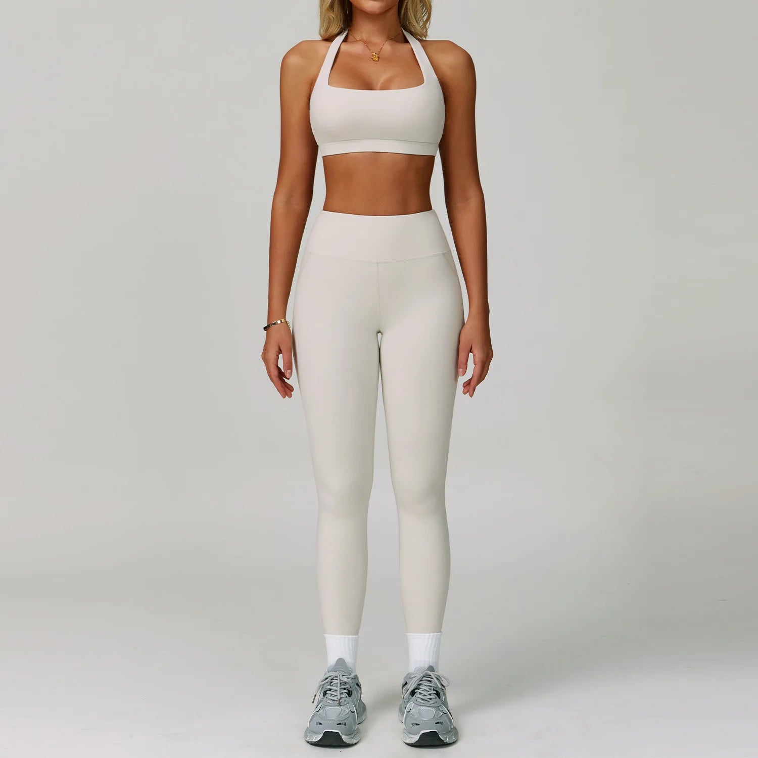 2 Piece Set Women's Tracksuit Fitness Clothes Yoga Sets Sportswear Workout Bra High Waist Leggings Set Gym Clothing Sports Suits