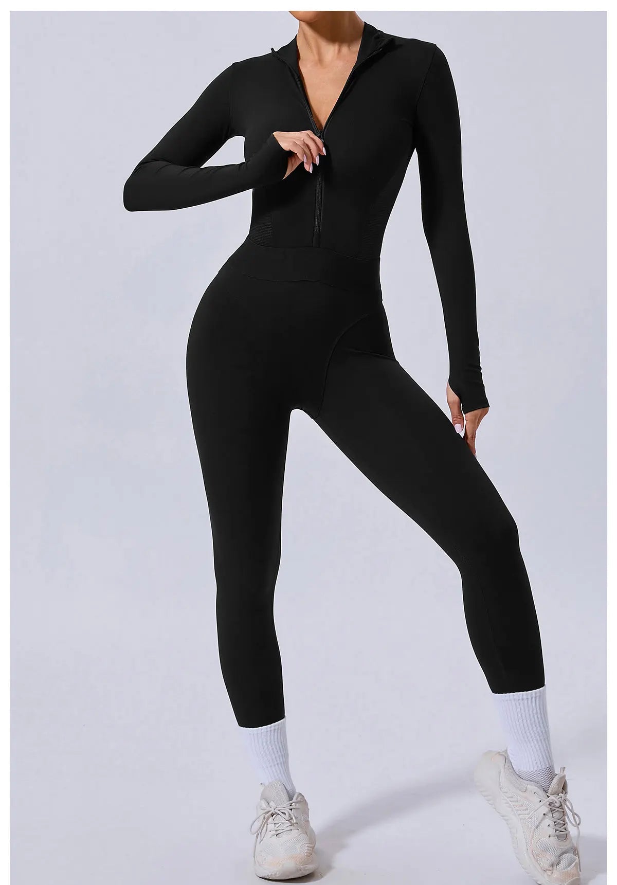 Women Tracksuit Yoga Set One-piece Suit Female Rompers Quick Dry Yoga Clothing Workout Bodysuits Sports Jumpsuit Long Sleeved