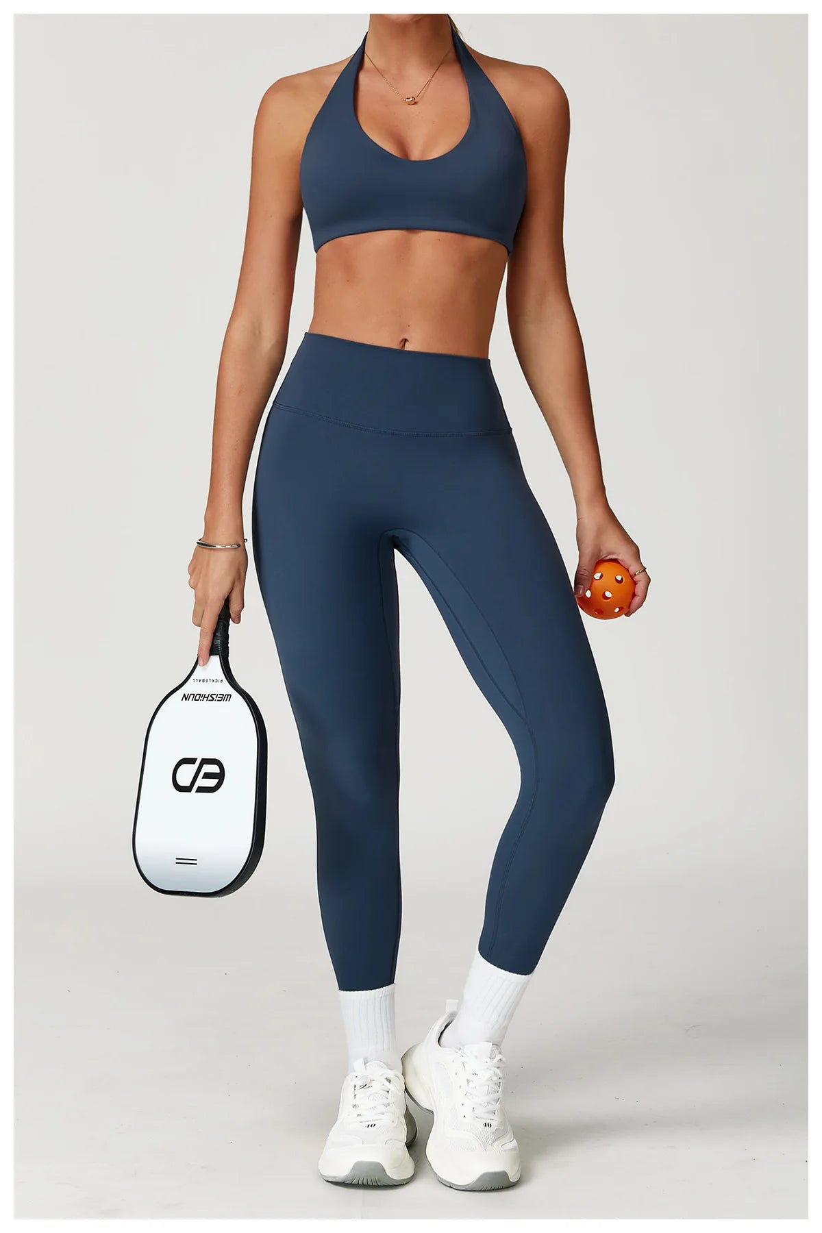 Women's Tracksuit 2PCS Fitness Suit Yoga Set Sportswear Workout Sports Bra High Waist Leggings Gym Clothing Seamless Sports Suit