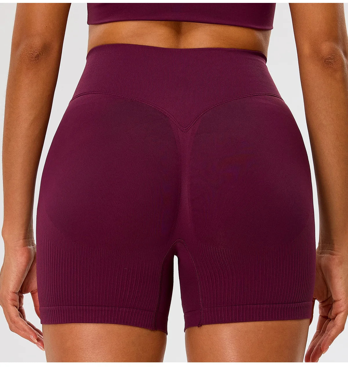 Seamless Yoga Shorts Women High Waist Workout Shorts Fitness Yoga Lift Butt Fitness Yoga Gym Running Sports Shorts Sportswear