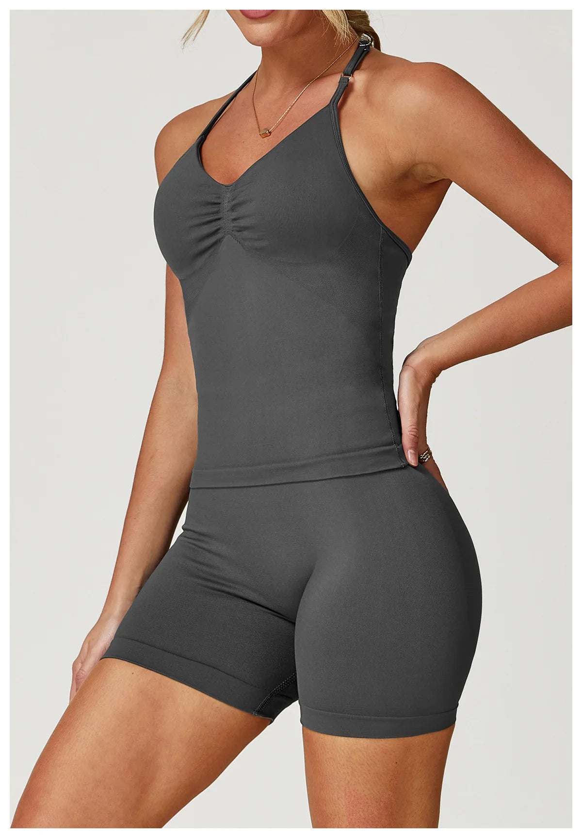 Breathable Sports Bra Crop Tops for Women Sexy Halter Sports Underwear Padded Support Yoga Workout Sports Cropped Push Up Tops