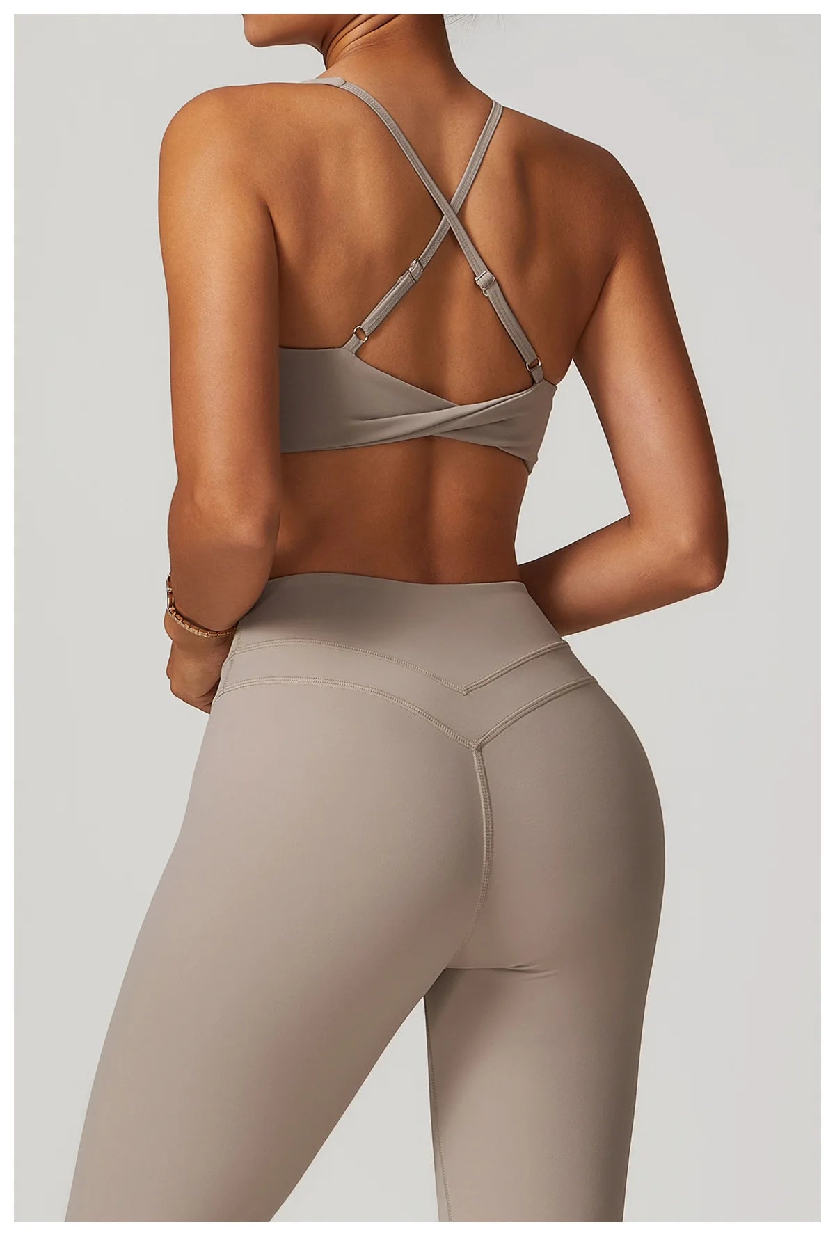 Sports Bra Women Fitness Bra Halter Sports Underwear Naked Feel Sexy Yoga Gym Push Up Workout Bra Padded Bralette Bathsuit