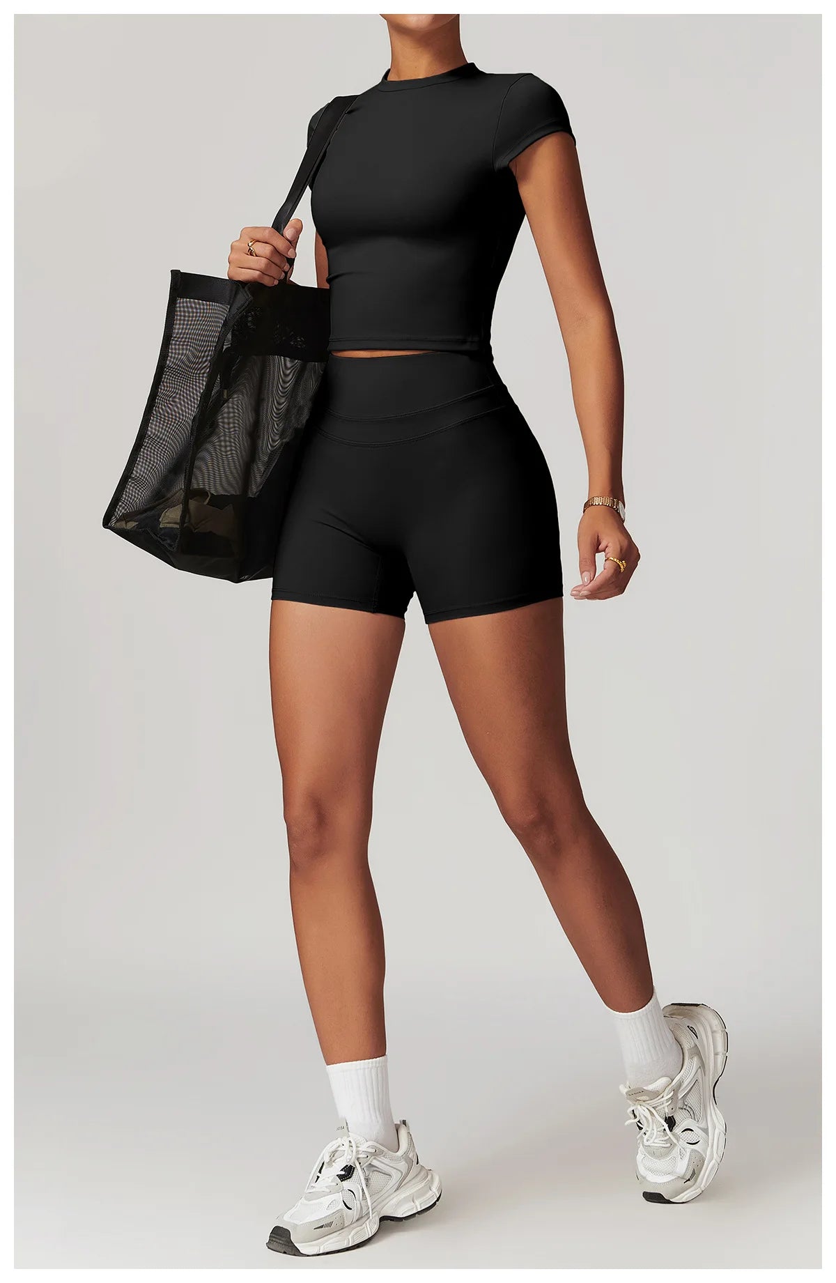 Women Clothes Yoga Top Sport T Shirt Fitness Clothes Short Sleeve Yoga Shirt Gym Top Workout Running Active Wear Sport Top