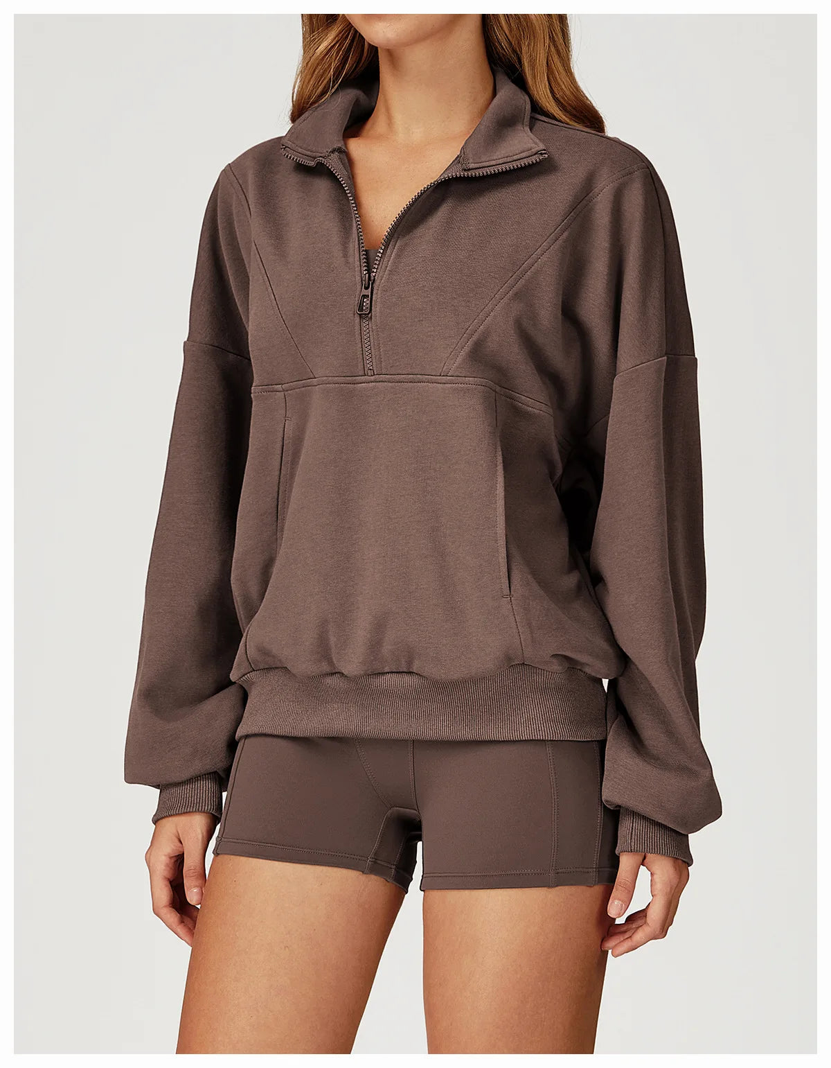 Winter Casual Hoodie Zipper Long Sleeved Women's Top Windproof and Warm Loose Hoodie Women's Outdoor Running Sportswear