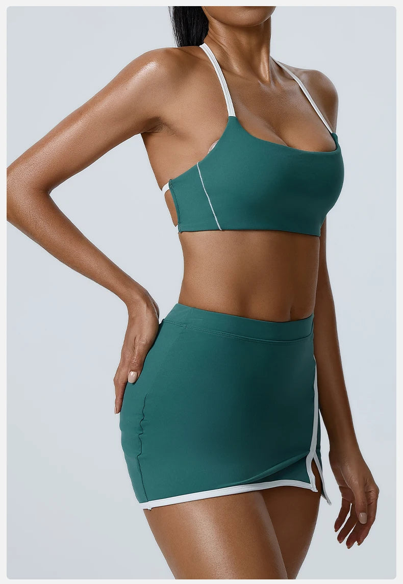 Workout Clothes Women's Tracksuit 2PCS Yoga Set Sportswear Gym Clothing High Waist Leggings Sportswear Fitness Sports Bra
