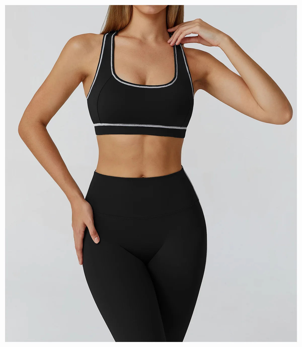 Fitness Top Women Breathable Sports Bra Anti-Sweat Yoga Bra Shockproof Crop Top Push Up High Strength Sport Bra Gym Workout Top