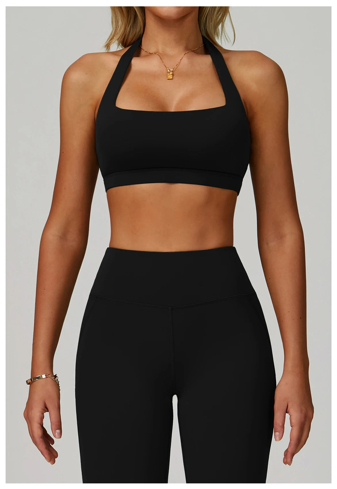 Women Fitness Yoga Bras Race Back Sports Underwear Hanging Neck Bra Women Breathable Underwear For Women Gym High Strength Top