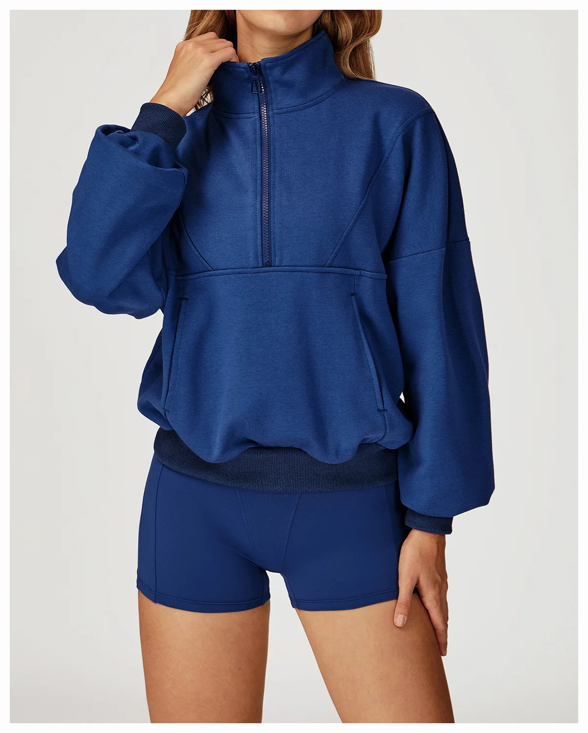 Winter Casual Hoodie Zipper Long Sleeved Women's Top Windproof and Warm Loose Hoodie Women's Outdoor Running Sportswear