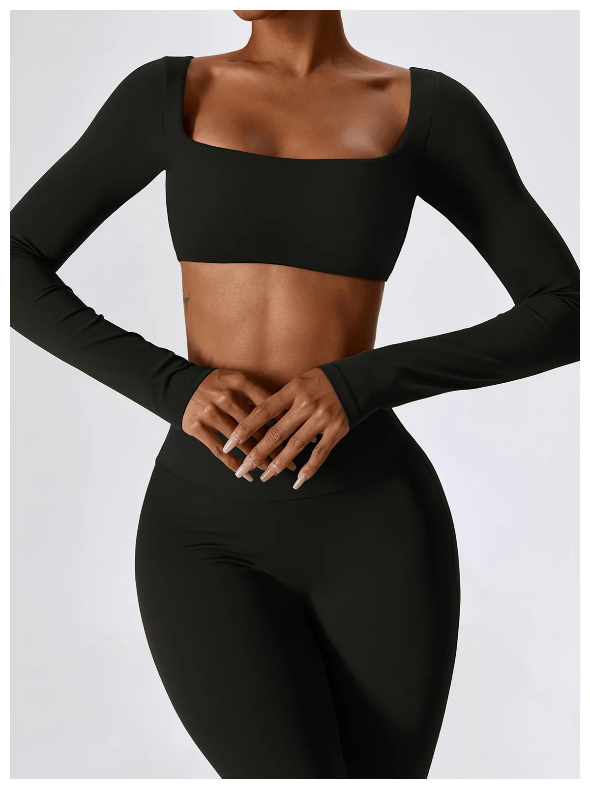 Women Tracksuit Gym Yoga Suit 2PCS Tight Fitting Sports Set Workout Breathable T Shirts Bra Tank Top Loose Bell-bottoms Leggings