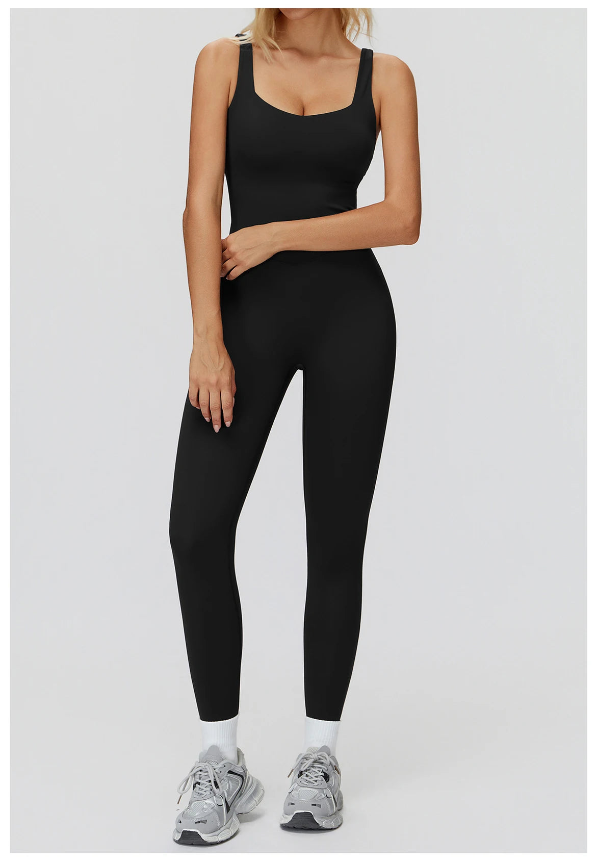Women's Tracksuit Yoga Set Jumpsuits One Piece Fitness Rompers Sleeveless Sportswear Gym Set Push Up Bodysuits Workout Clothes