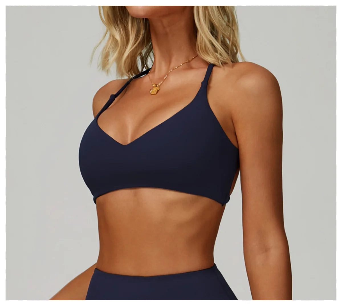 Cross Shoulder Straps Sports Bra Anti-Sweat Fitness Top Women Yoga Bra Shockproof Crop Top Push Up Sport Bra Gym Bra Workout Top